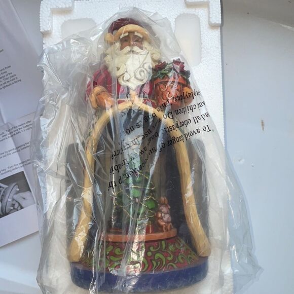 Jim Shore 2007 Christmas Spirit Lives Within Santa Revolving Musical Figurine - Picture 6 of 7
